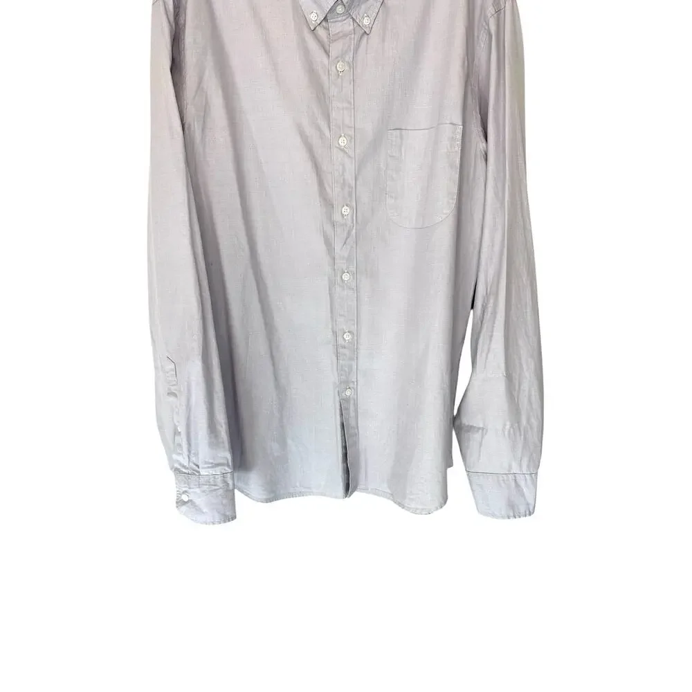 J.Crew Men's Purple Basic Work Office‎ Slim Fit Button Down Shirt Size Large